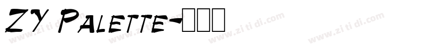 ZY Palette字体转换